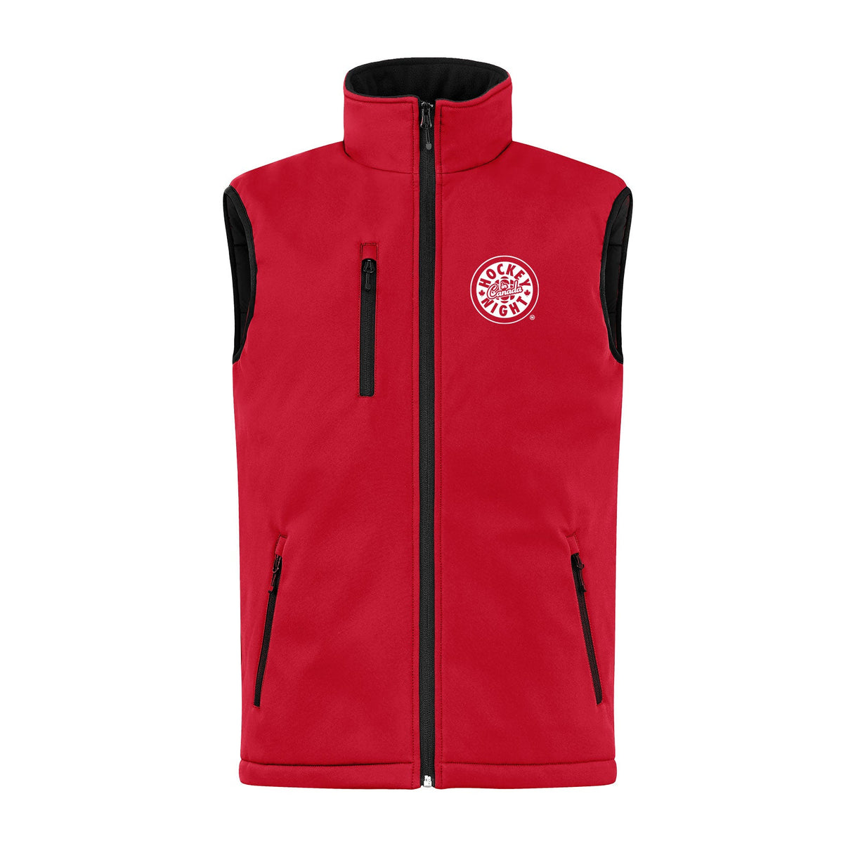 HNIC White Logo Insulated Soft Shell Vest