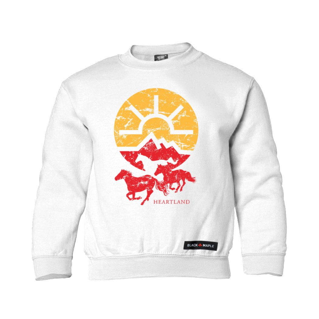 Heartland Running Horses Kids Sweatshirt