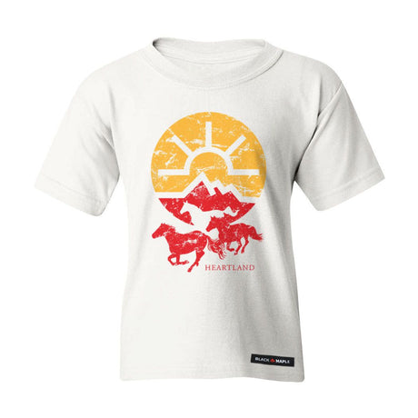 Heartland Running Horses Kids T-shirt