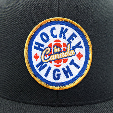 Hockey Night In Canada Black Six Panel Flat Bill Cap