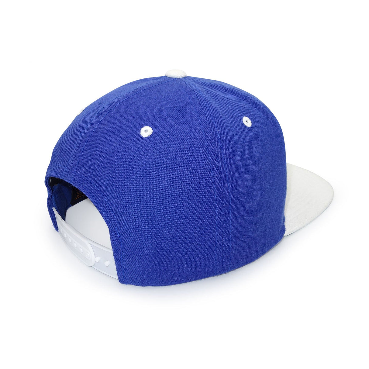 Hockey Night in Canada Logo White with Royal Flat Brim Snapback Cap