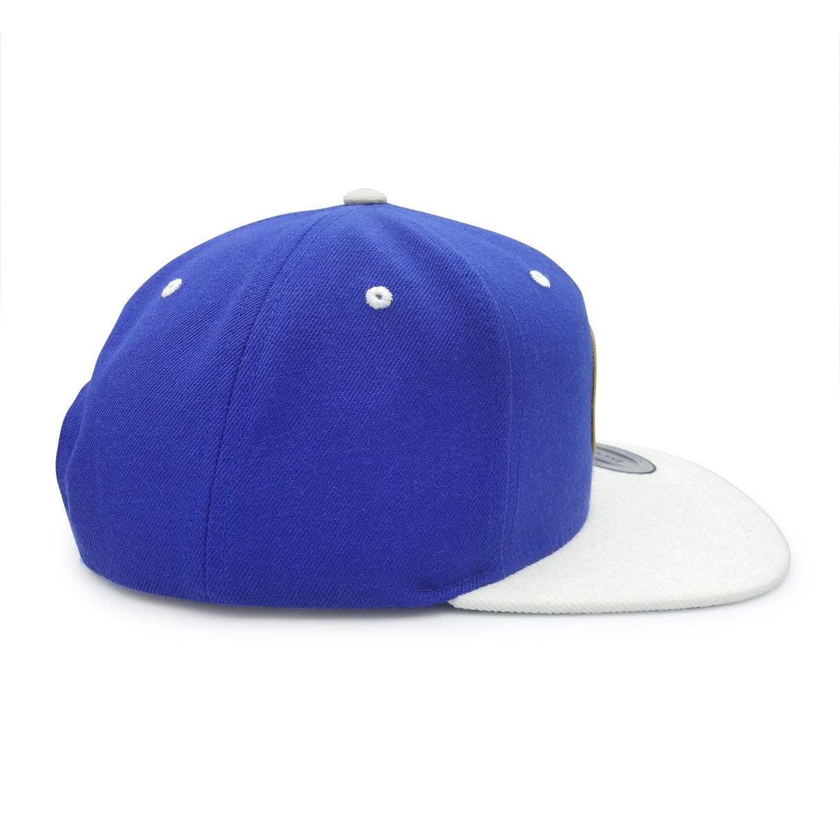 Hockey Night in Canada Logo White with Royal Flat Brim Snapback Cap