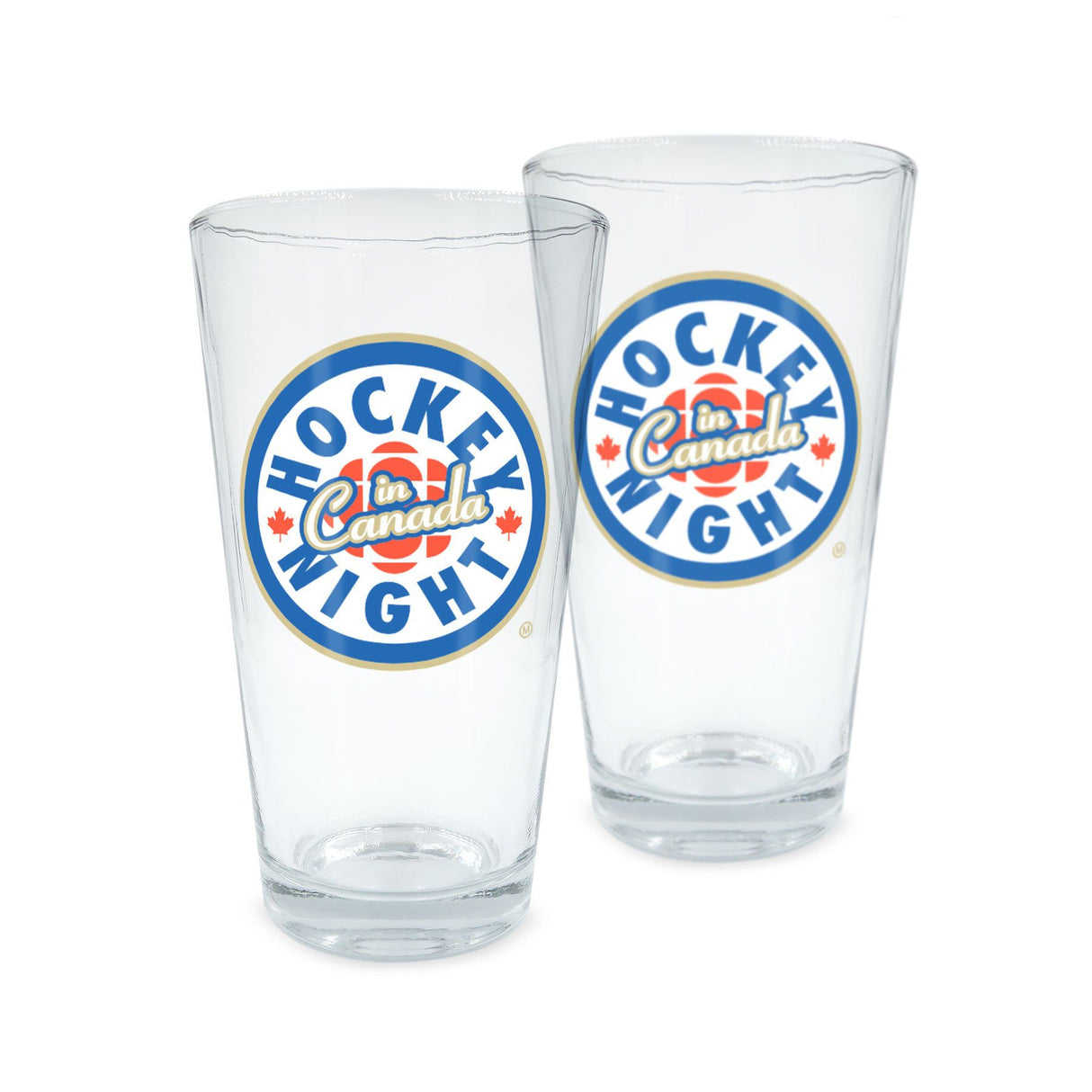 Hockey Night In Canada 16oz Glass Pair