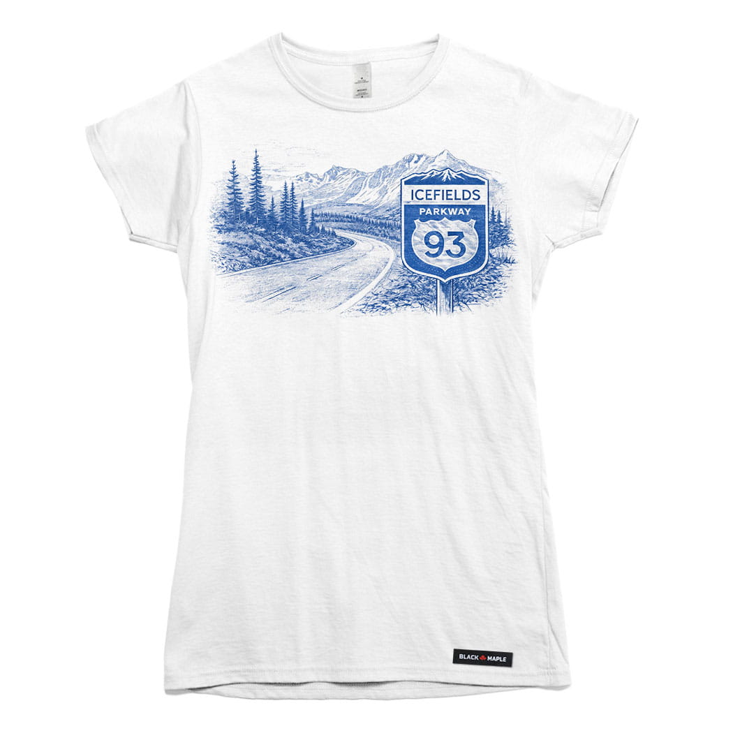 Icefields Parkway Highway Western Road Trip T-shirt