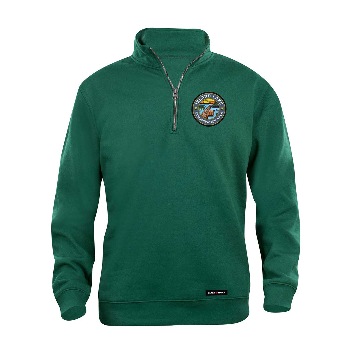 Island Lake Park Patch Quarter Zip Sweatshirt