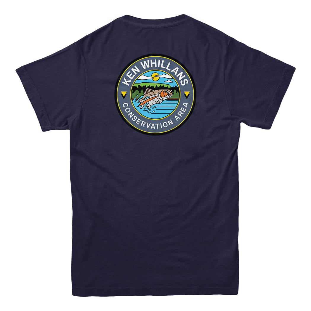 Ken Whillans Conservation Area Front & Back Print T-Shirt | Credit Valley Parks