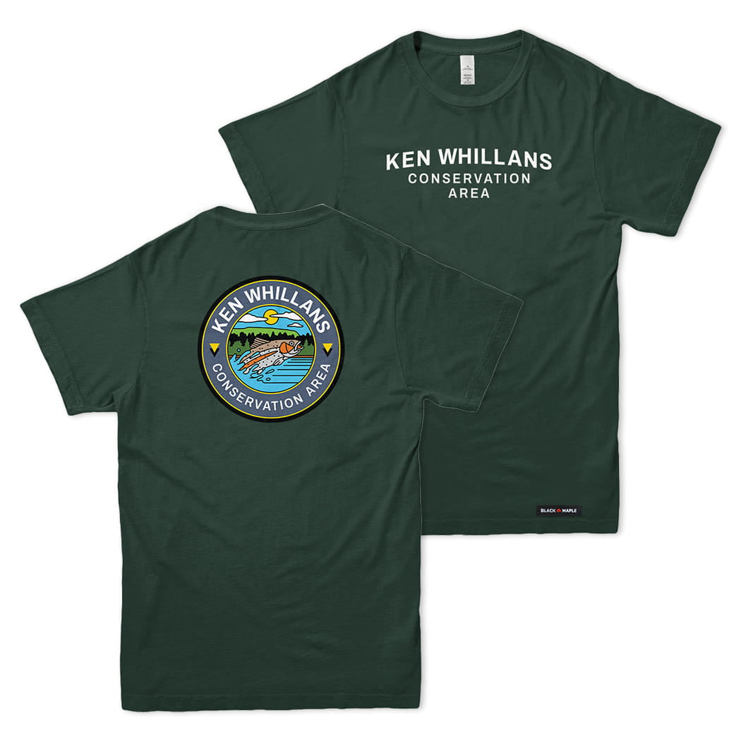 Ken Whillans Conservation Area Front & Back Print T-Shirt | Credit Valley Parks