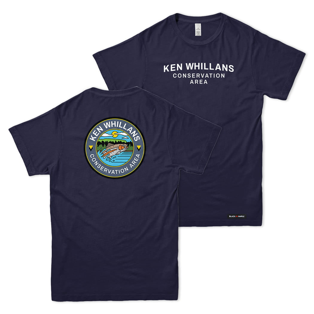 Ken Whillans Conservation Area Front & Back Print T-Shirt | Credit Valley Parks