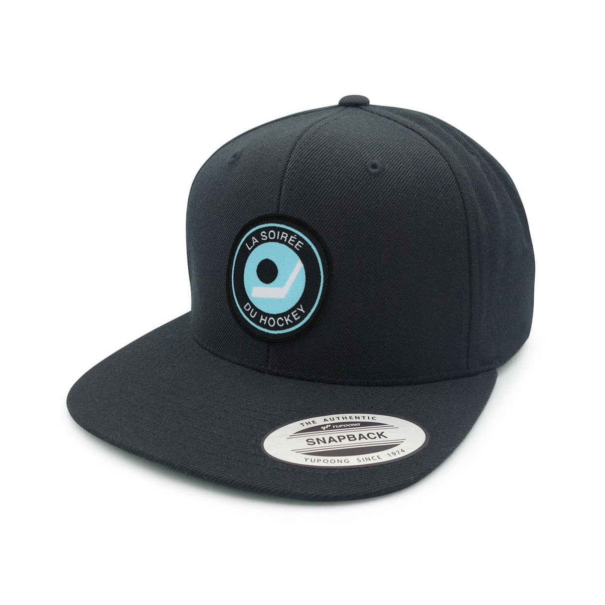 La Soiree Du Hockey Black Flat Brim Snapback Cap