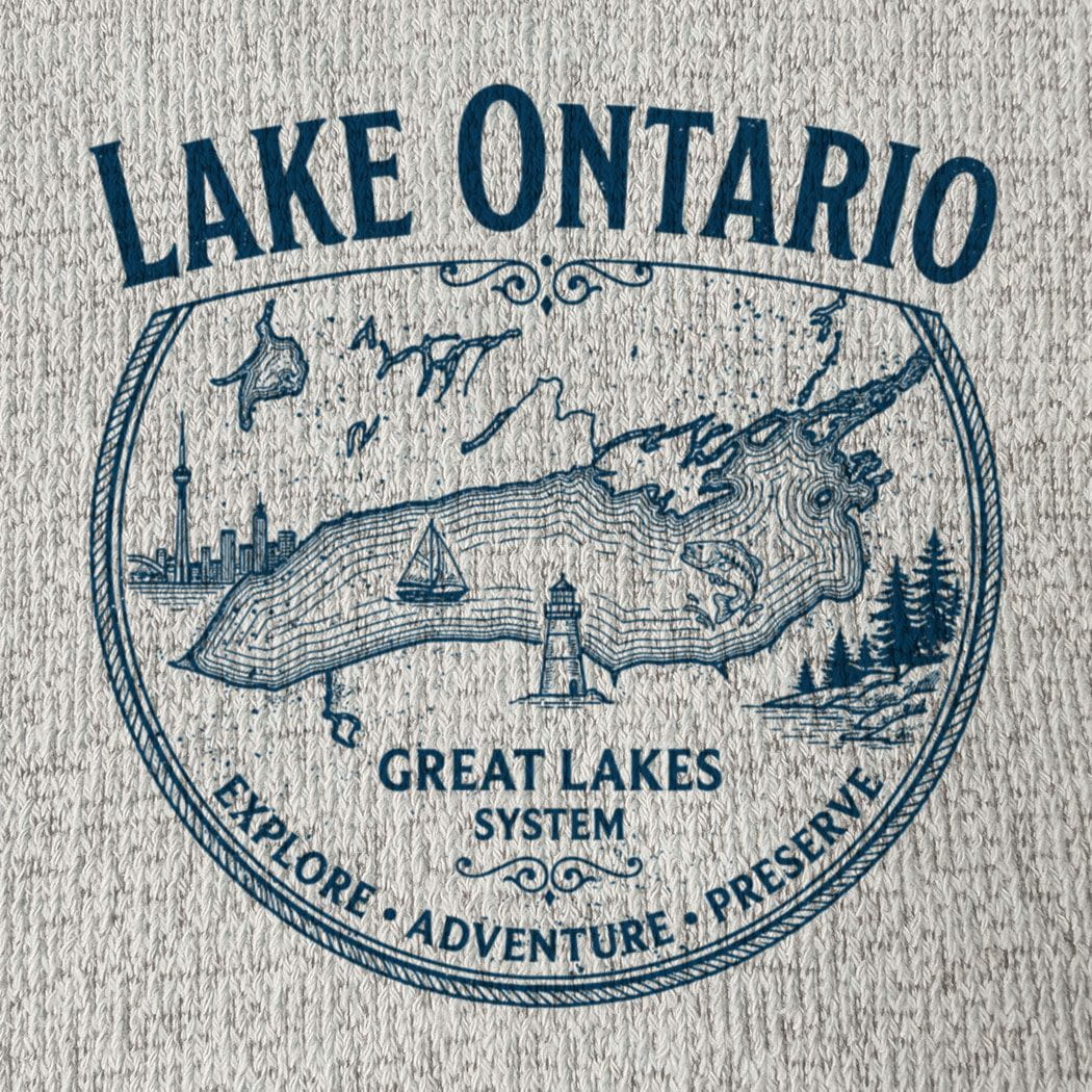 Lake Ontario Great Lakes System Nantucket Hoodie