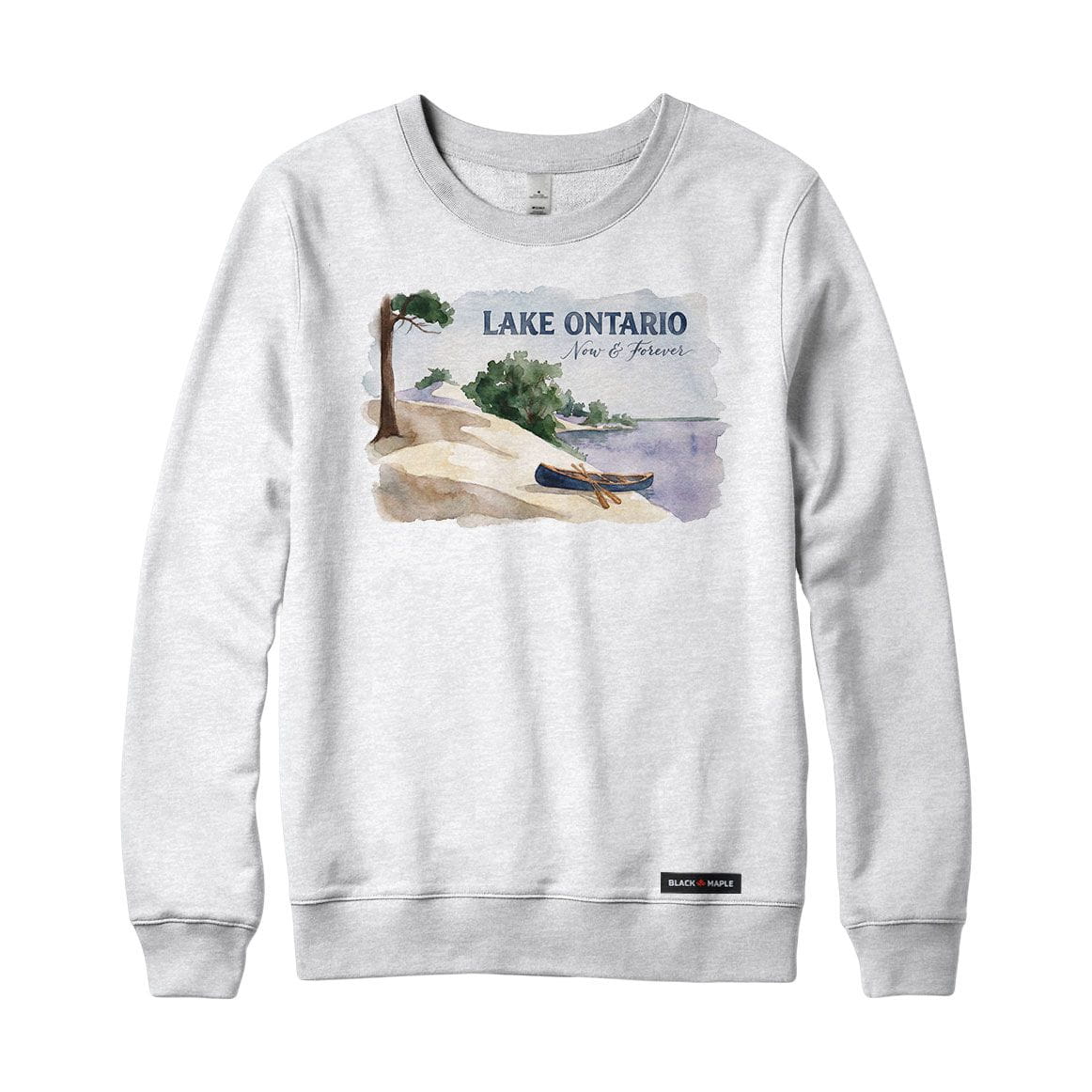 Lake Ontario Now and Forever Watercolour Crewneck Sweatshirt