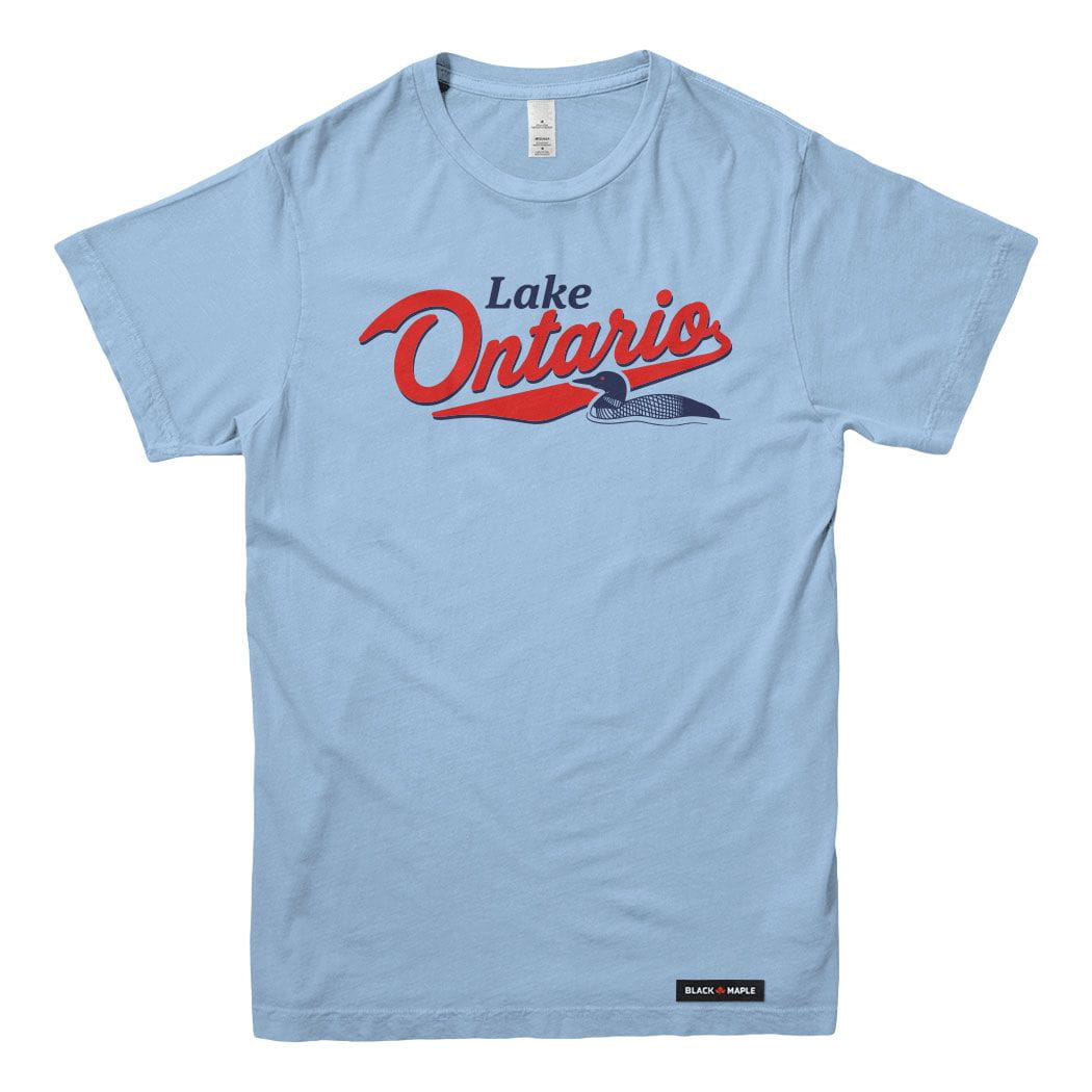 Lake Ontario Retro Loon Mens T-shirt