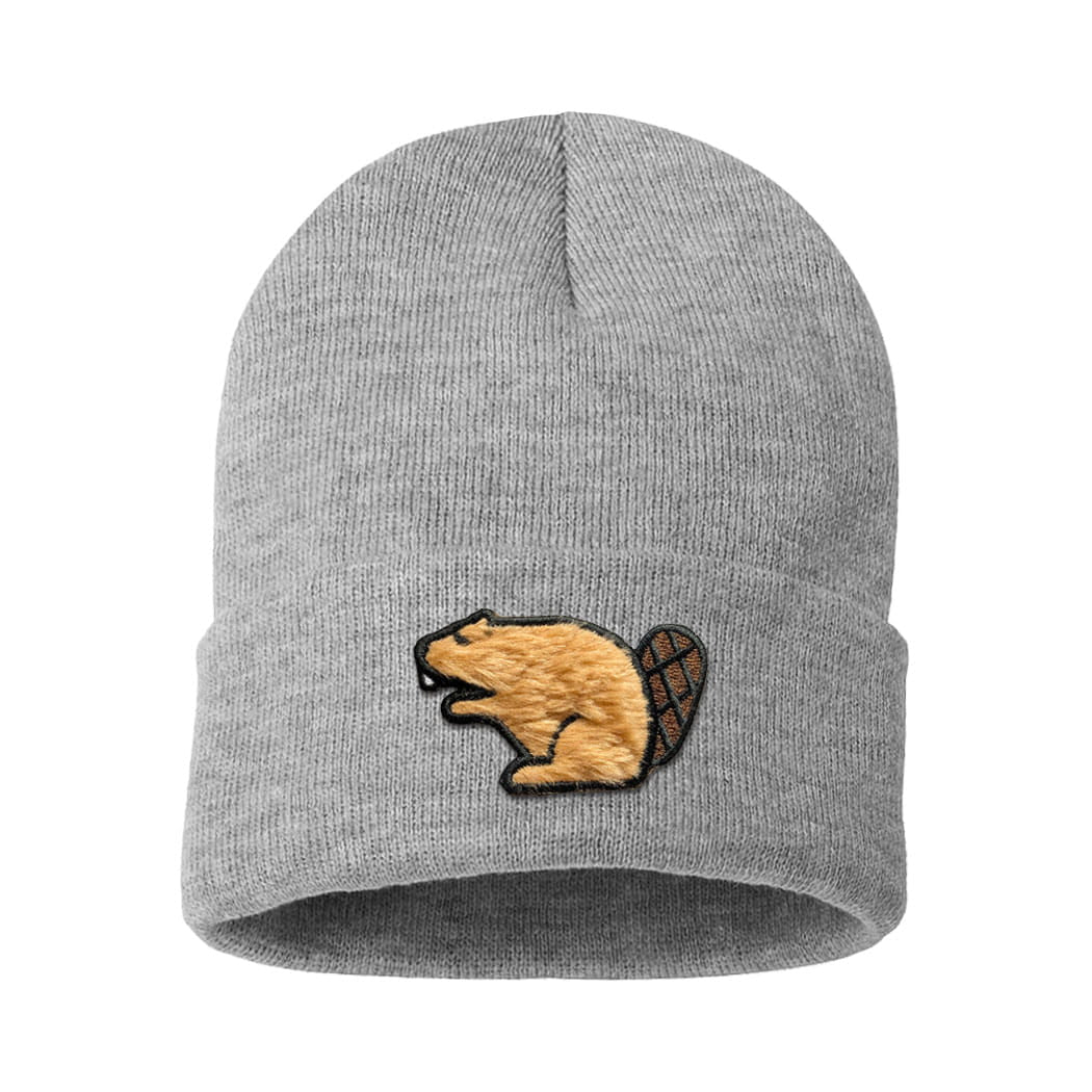 Lucky Beaver Patch Cuff Knit Tuque