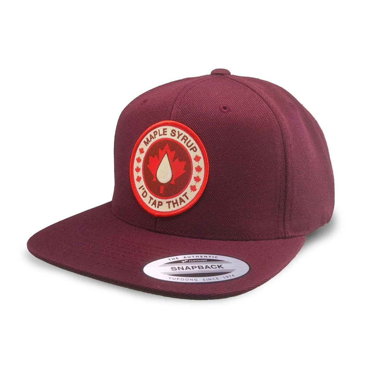 Maple Syrup I'd Tap That Flat Brim Snapback Cap