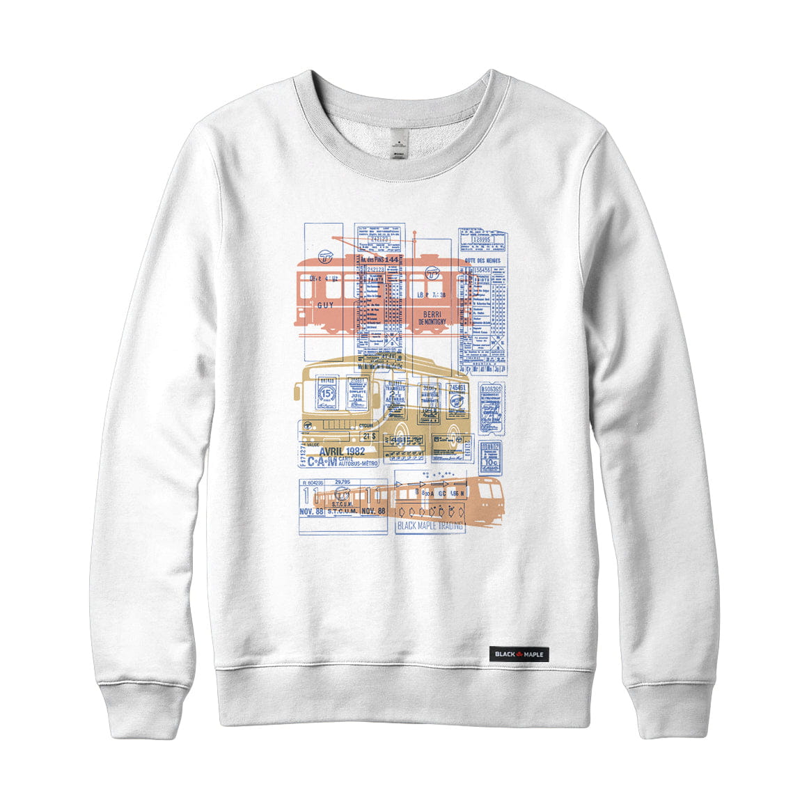 Montreal Ode to Transit Ticket Sweatshirt