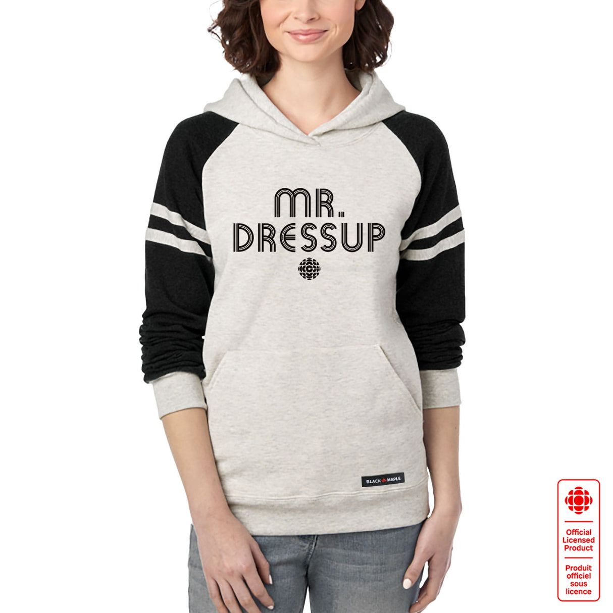 Mr Dressup Circa 1970s Logo Varstity Hooded Sweatshirt