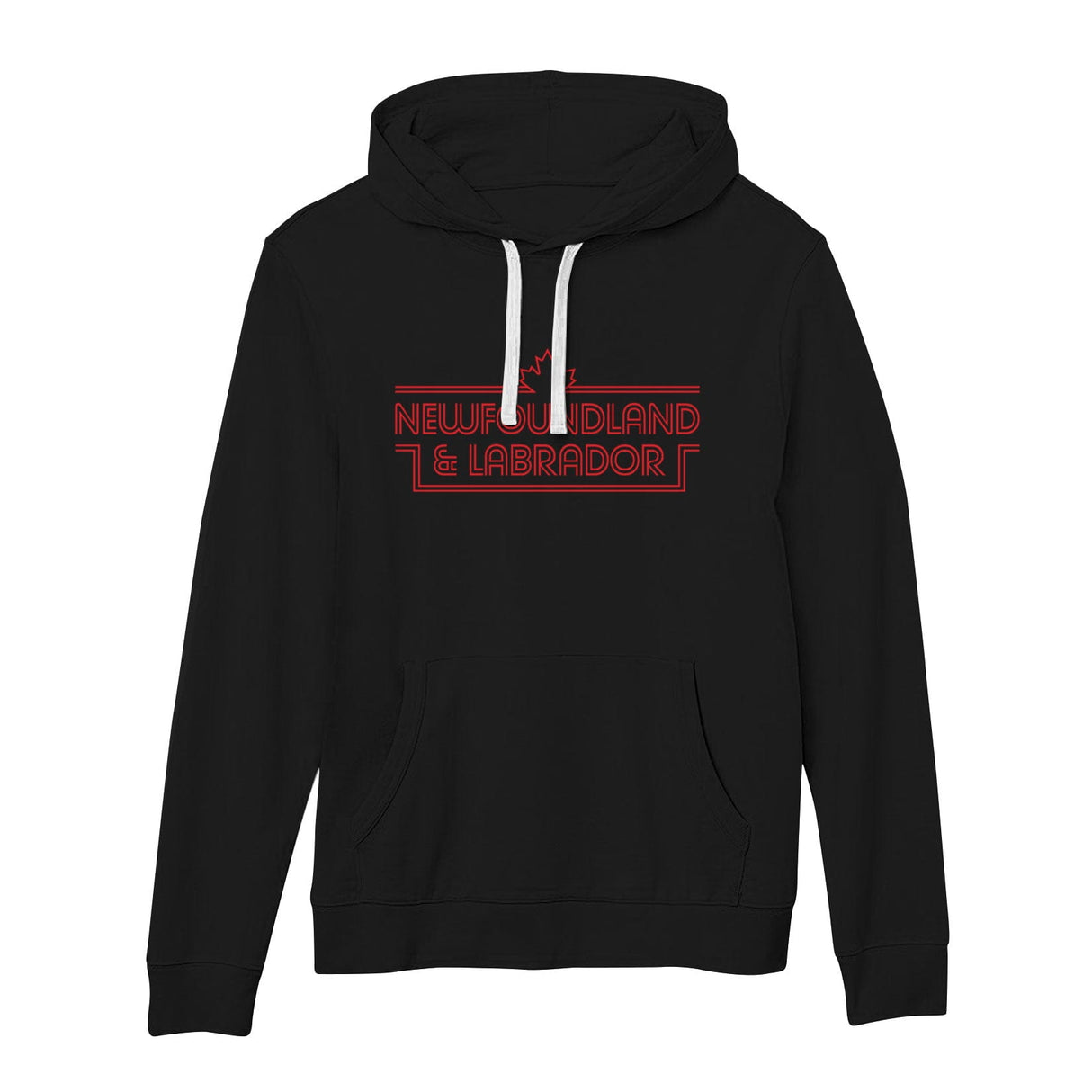 Newfoundland and Labrador Retro Stripe French Terry Lightweight Hoodie
