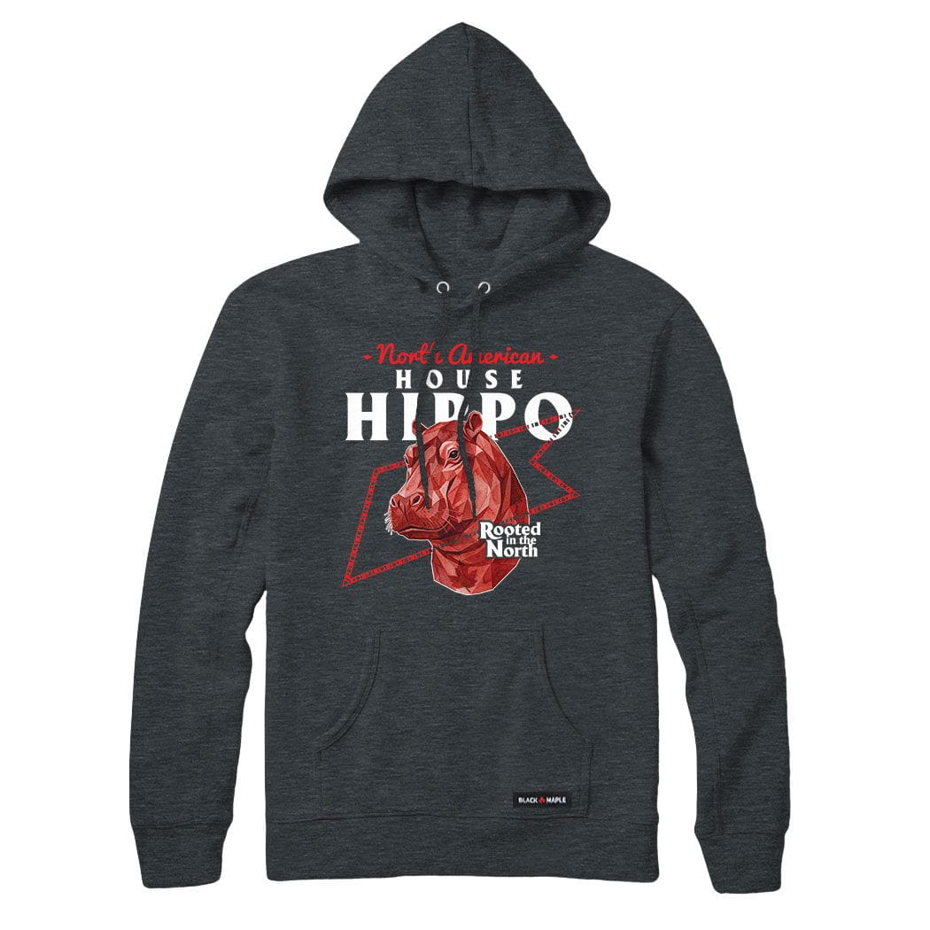 North American House Hippo Low Poly Bust Sweatshirt or Hoodie