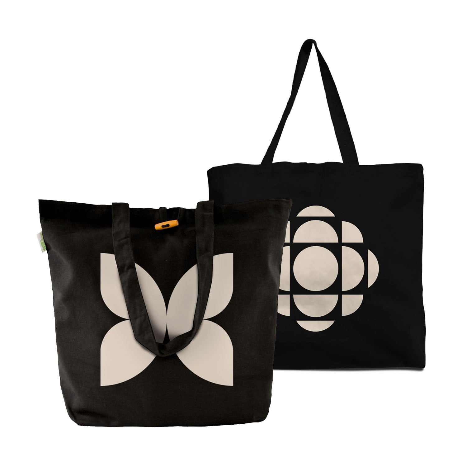 Radio Canada Butterfly Recycled Cotton Tote Bag Black Maple Trading Co