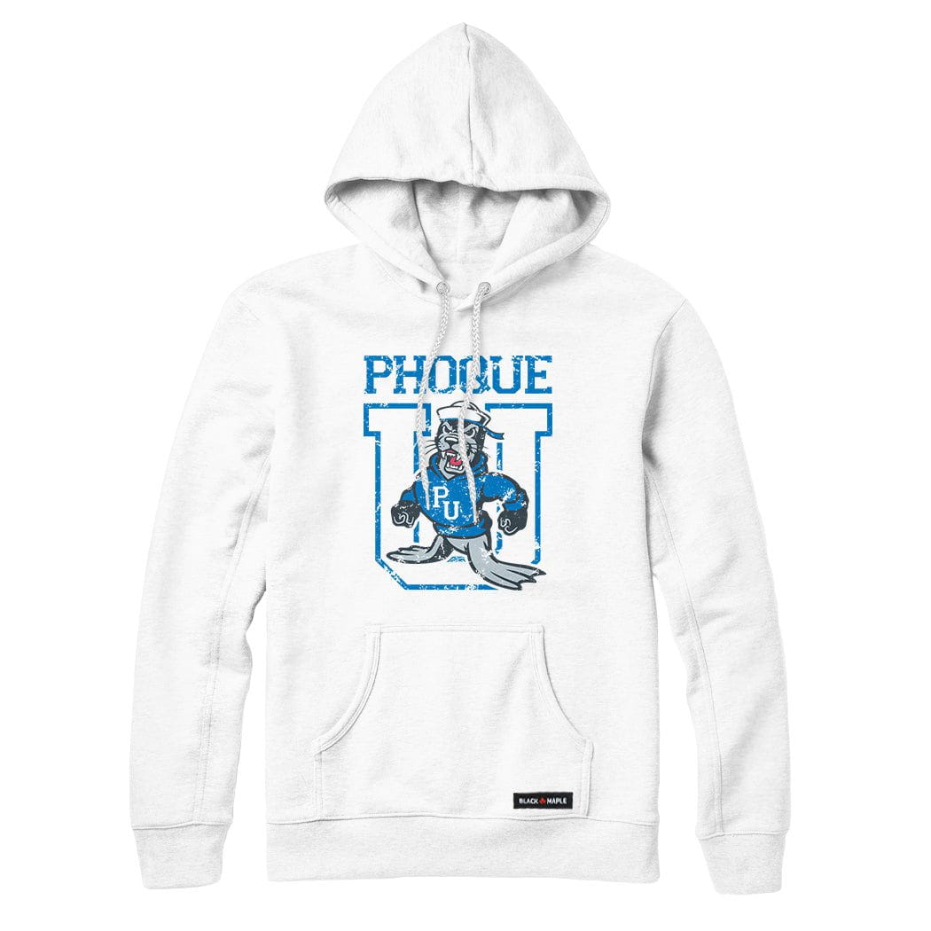 Phoque University Mascot Logo Sweatshirt or Hoodie