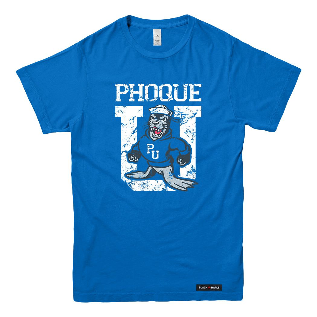 Phoque University Mascot Logo T-shirt