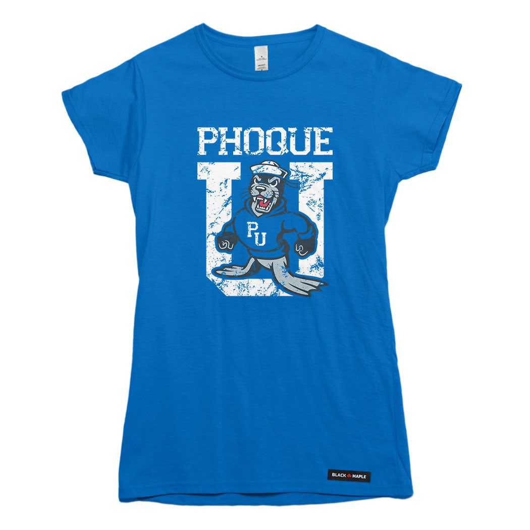 Phoque University Mascot Logo T-shirt