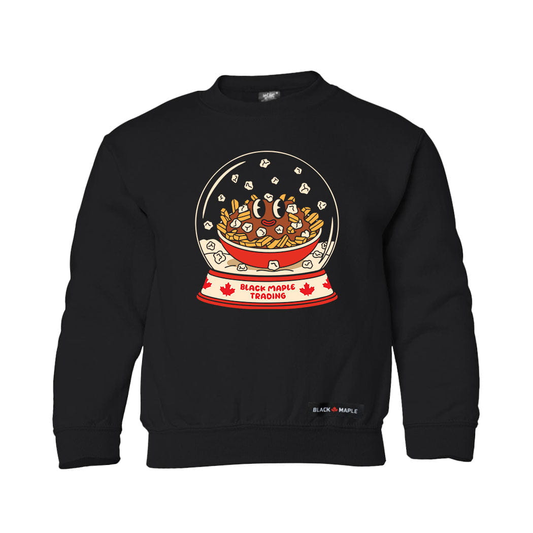 Poutine Snow Globe Kids Sweatshirt or Hoodie