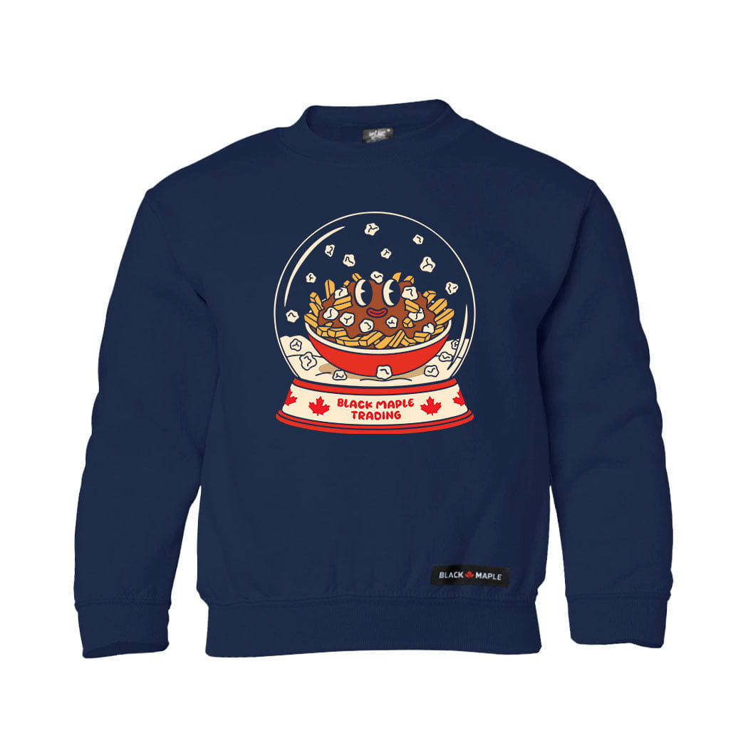 Poutine Snow Globe Kids Sweatshirt or Hoodie