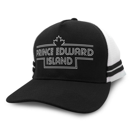 Prince Edward Island Retro Stripe Trucker Cap