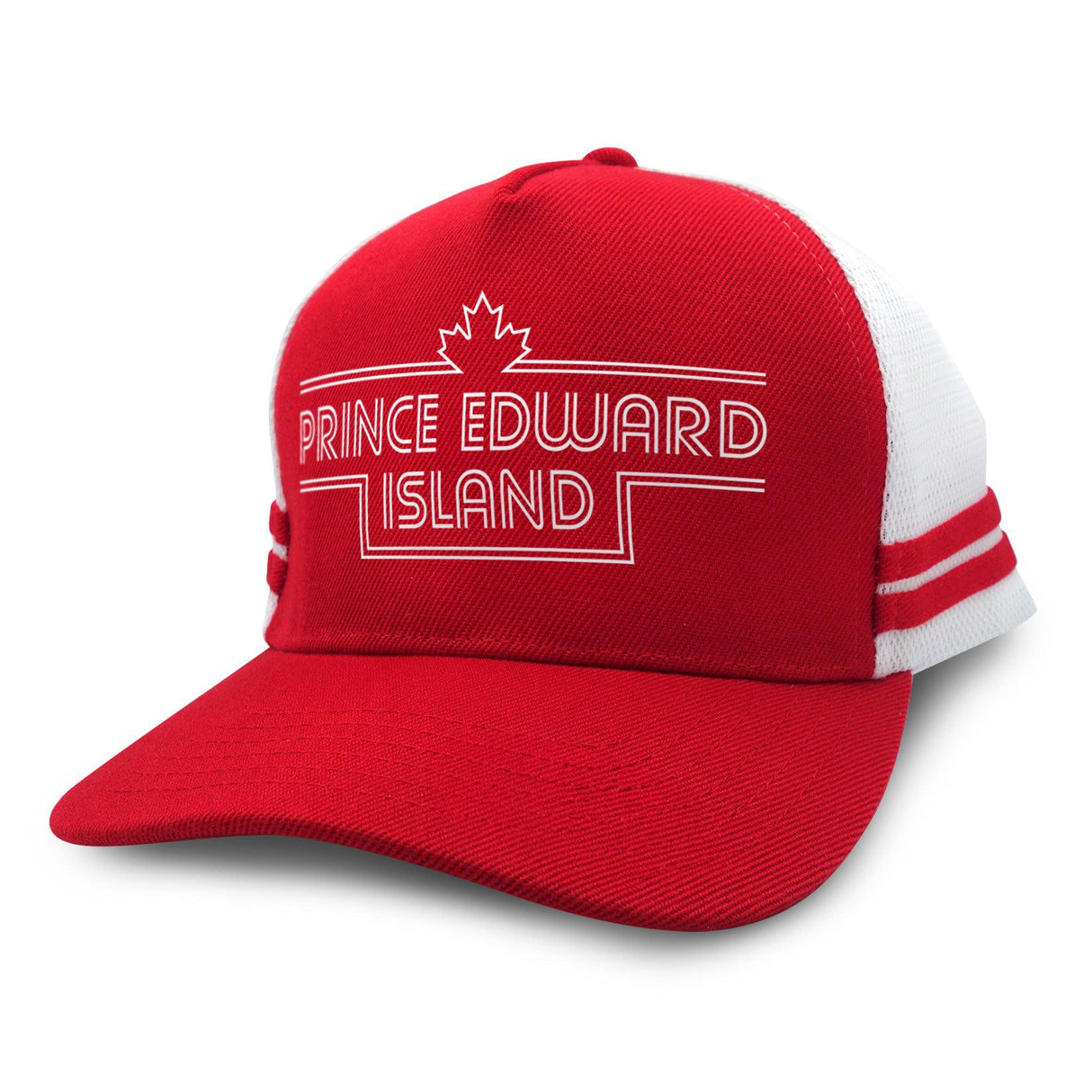 Prince Edward Island Retro Stripe Trucker Cap