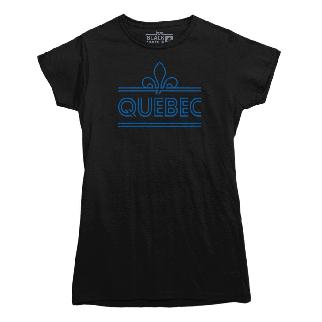 Quebec Fleur de Lys Retro Stripe T-shirt