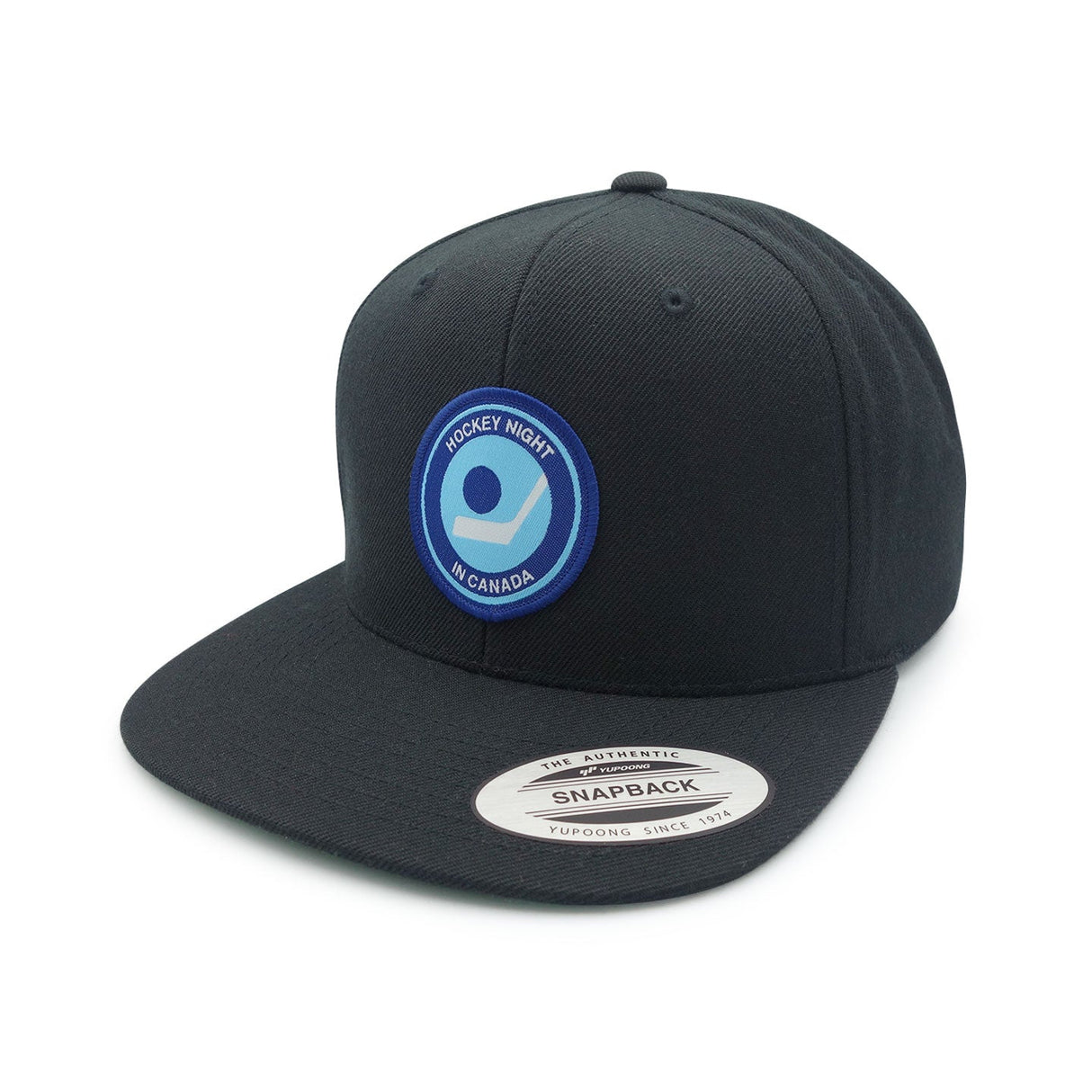 Retro Hockey Night In Canada Black Flat Brim Hat