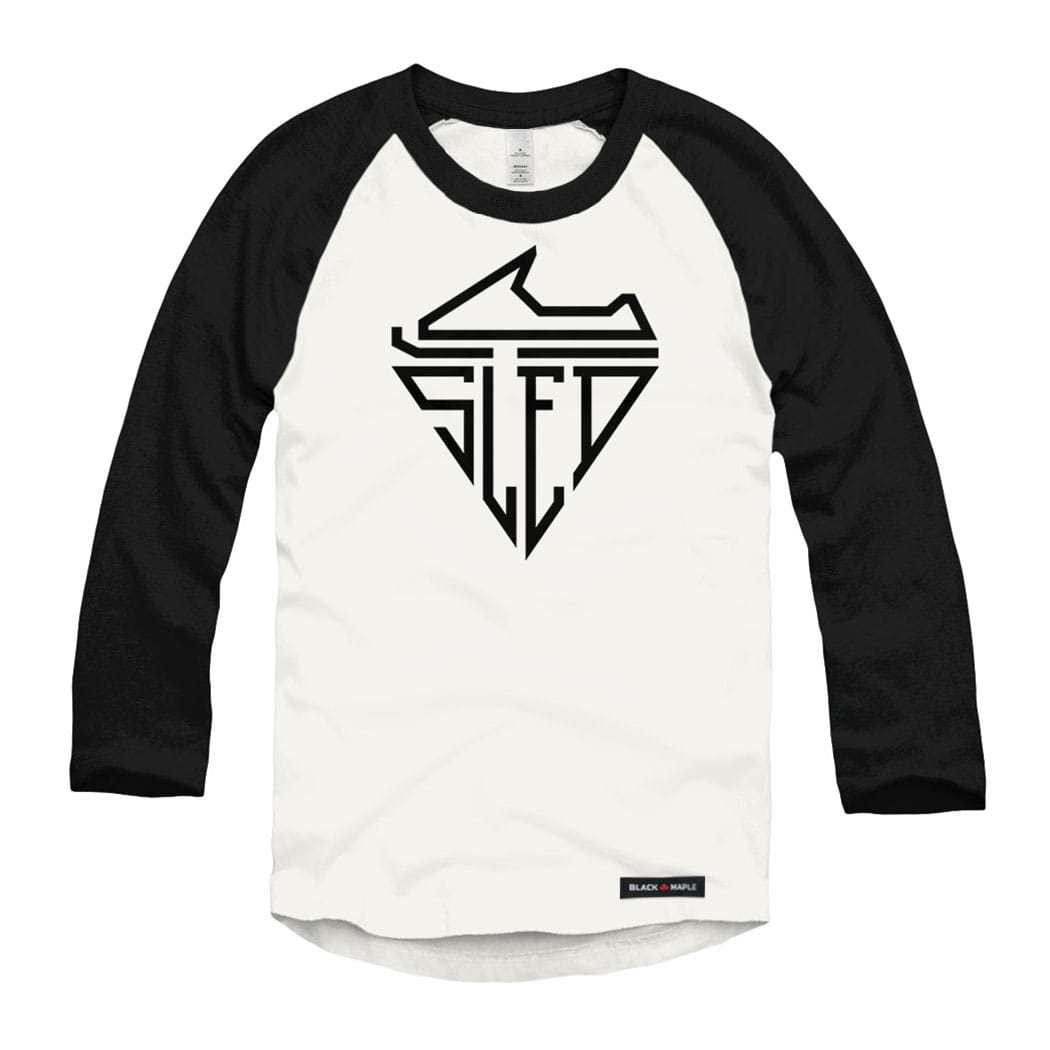 Retro Sled Logo Raglan Baseball Shirt