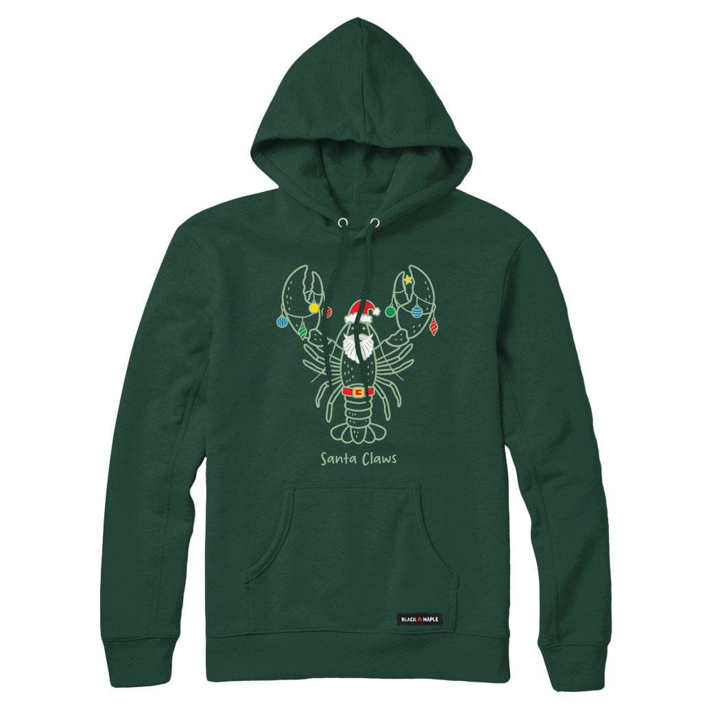 Santa Claws Christmas Lobster Hoodie