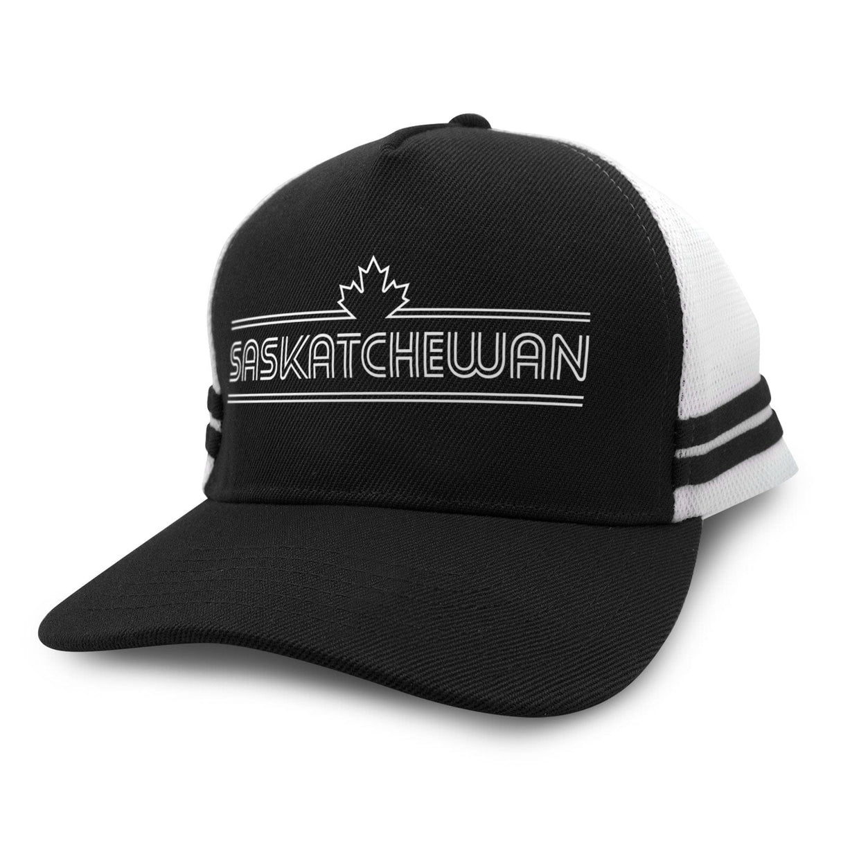 Saskatchewan Retro Stripe Trucker Cap