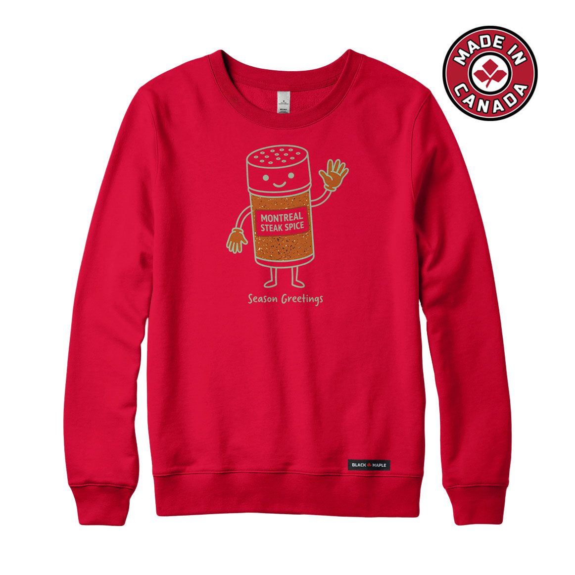 Season Greetings Montreal Steak Spice Crewneck Sweatshirt