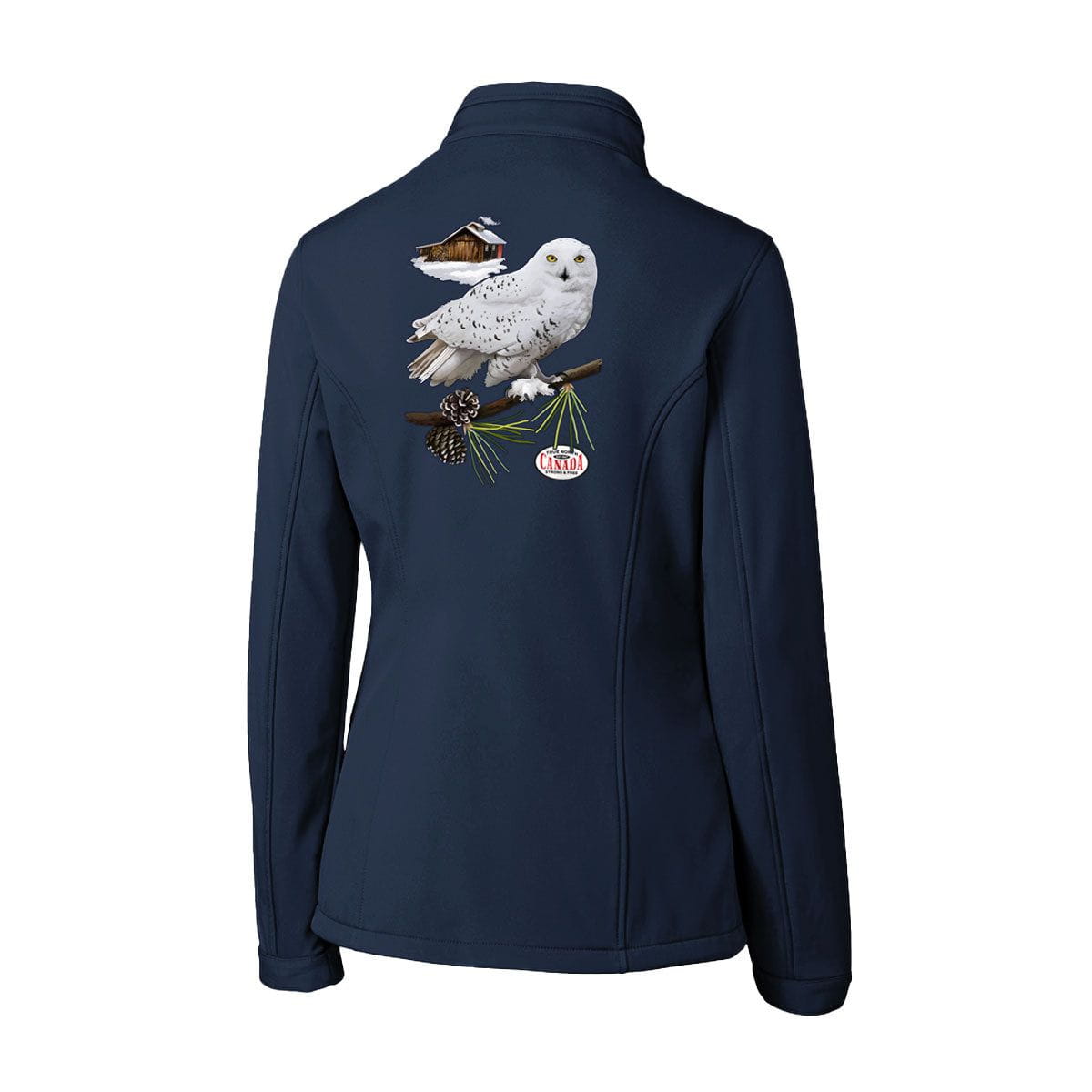 Snowy Owl Womens Softshell Jacket