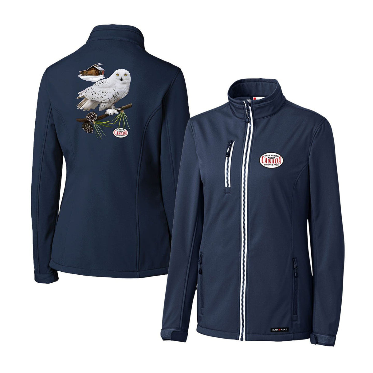 Snowy Owl Womens Softshell Jacket