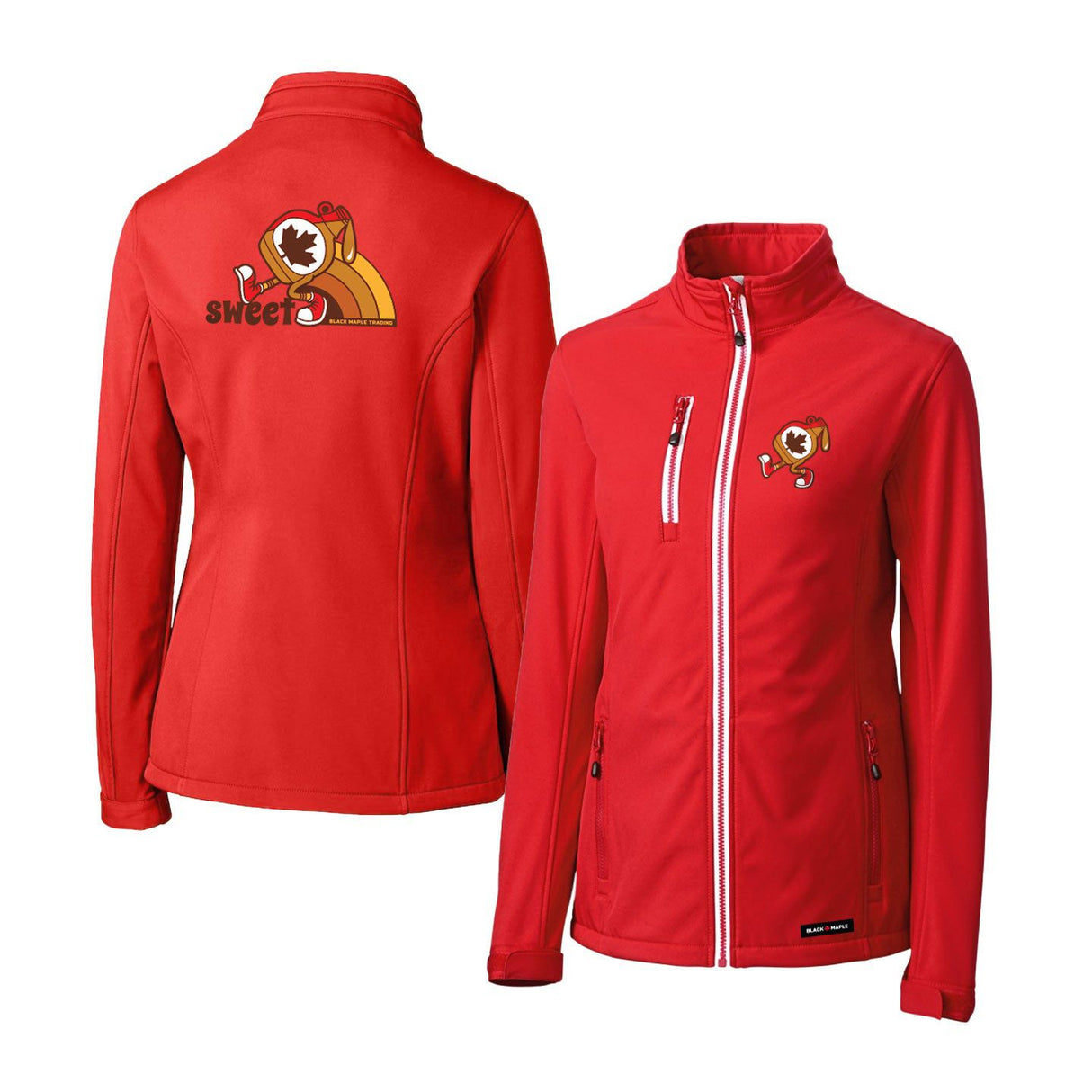 Sweet Maple Syrup Womens Softshell Jacket