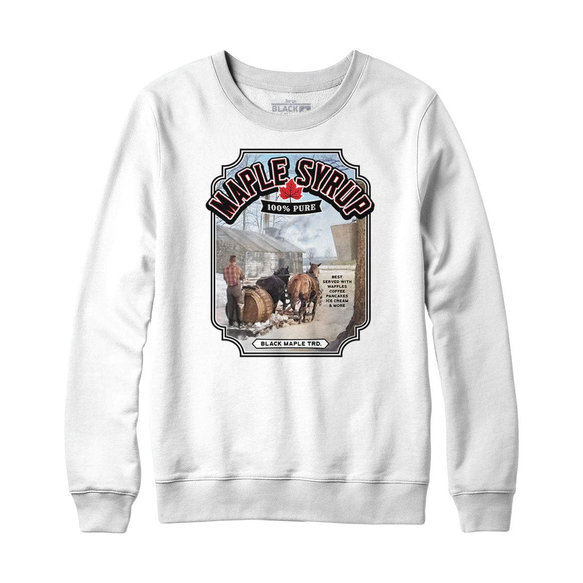 Vintage Maple Syrup Label Sweatshirt