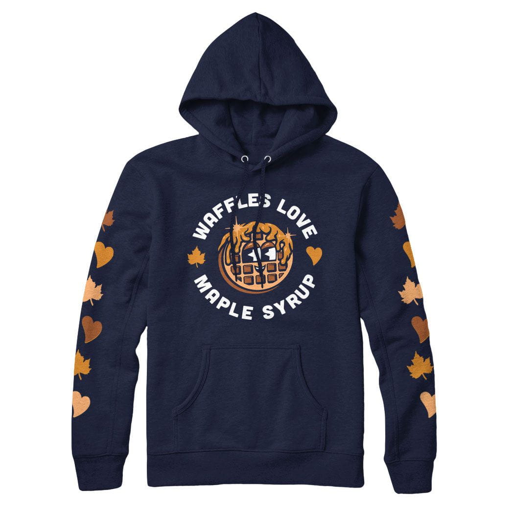 Waffles Love Maple Syrup Sweatshirt or Hoodie