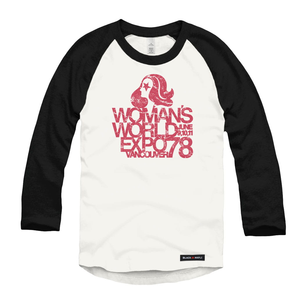 Woman's World Expo 78 Raglan Baseball Shirt