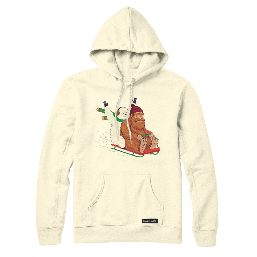 Yeti and Bigfoot Sledding Sweatshirt or Hoodie
