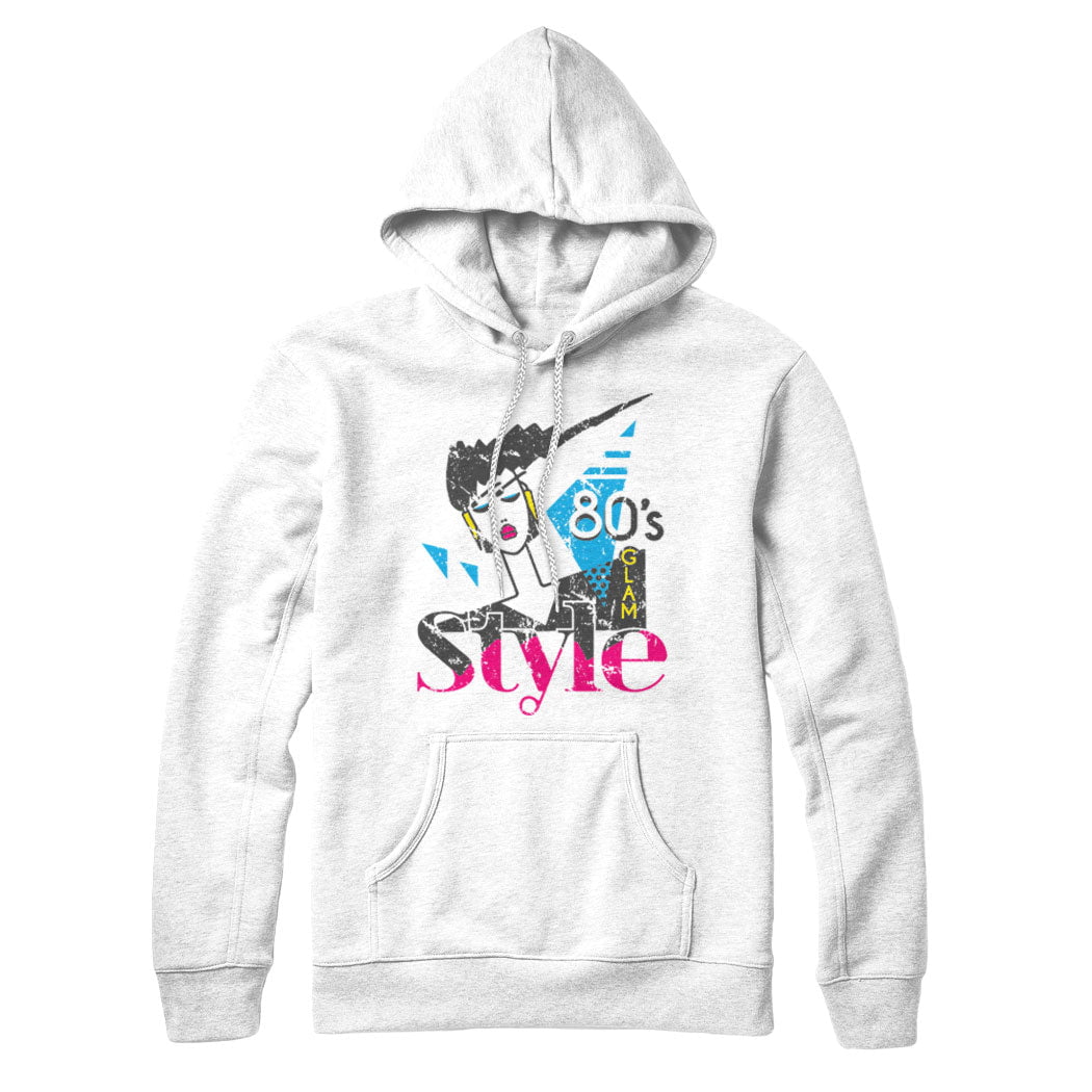80s Glam Style Sweatshirt and Hoodie