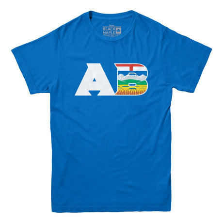 AB Alberta Province Unisex Royal Blue Tee