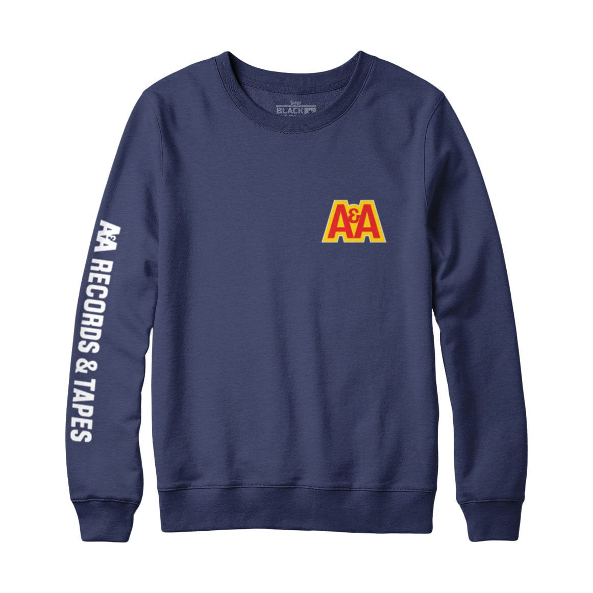 A&A Records Chest and Sleeve Print Sweatshirt and Hoodie