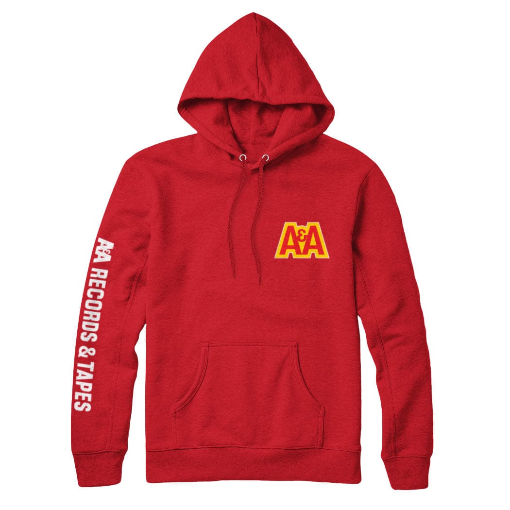 A&A Records Chest and Sleeve Print Sweatshirt and Hoodie
