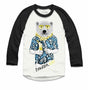 Polar Bear with Daiquiri White with Black Raglan