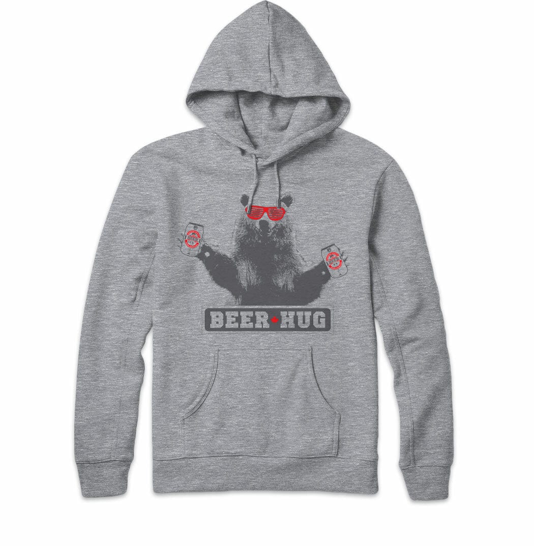 Beer Hugs Athletic Gray Hoody