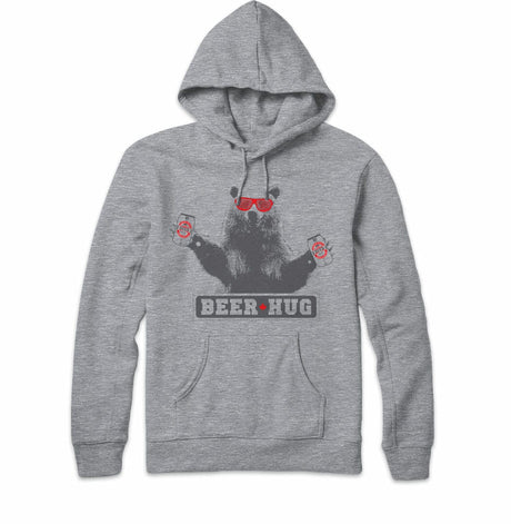 Beer Hugs Athletic Gray Hoody